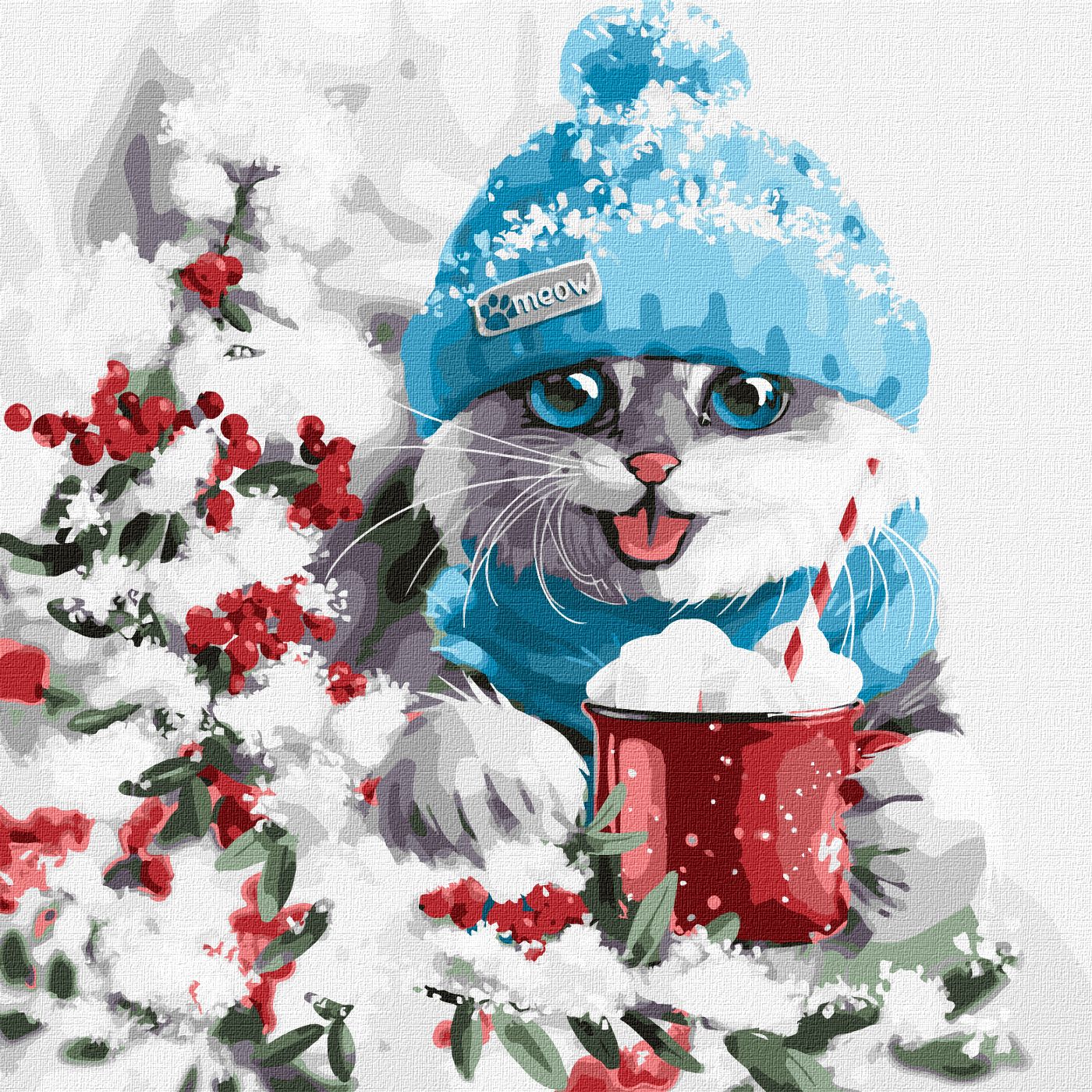 Картина за номерами Ideyka "Різдвяний настрій" 40х40 см (KHO4374) - Фото 1