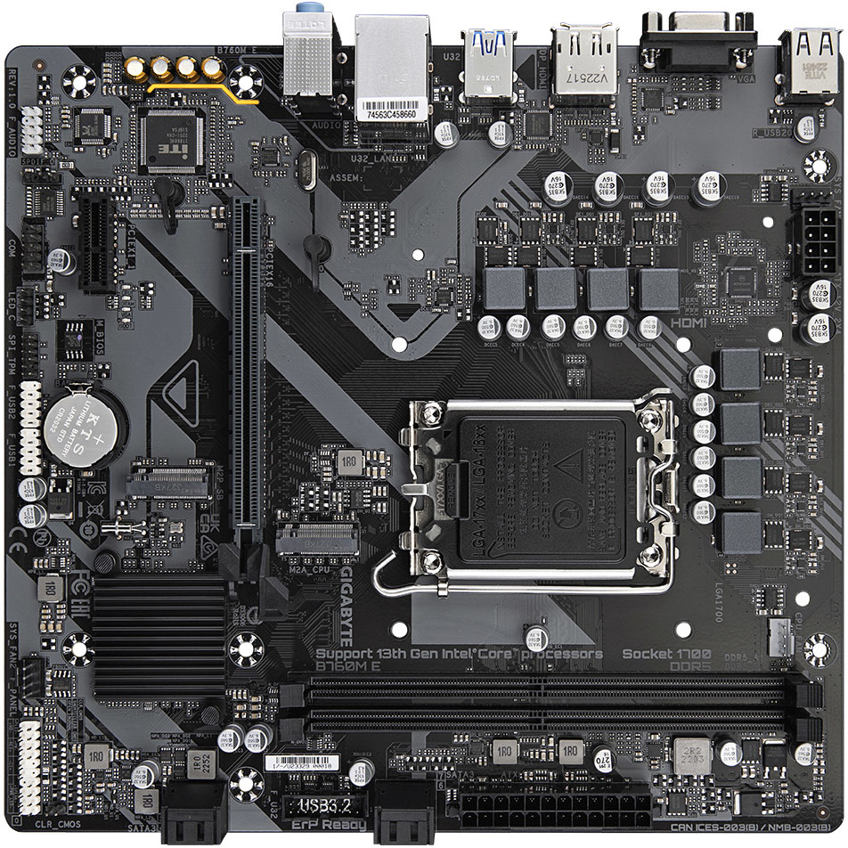 Материнская плата Gigabyte B760M E DDR4 - Фото 1