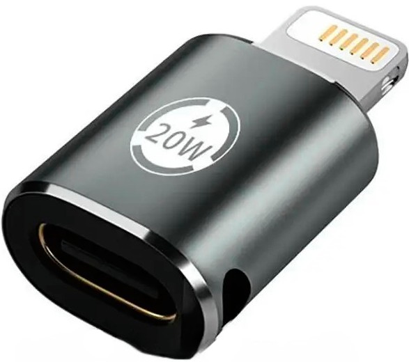 Переходник XOKO AC-015m USB Type-C-Lightning 20W Black (XK-AC-015m) - Фото 1