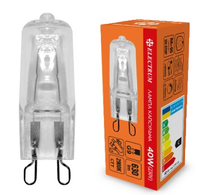 Лампочка галогенова Electrum 40W G9 2800K (A-HC-0121) - Фото 1