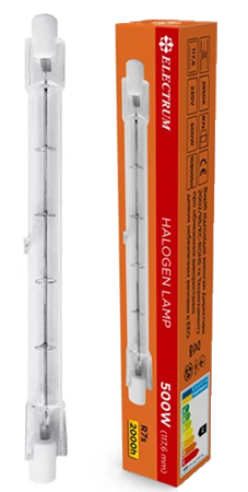 Лампочка галогенова Electrum 500W R7s 2800K (A-HL-0060) - Фото 1