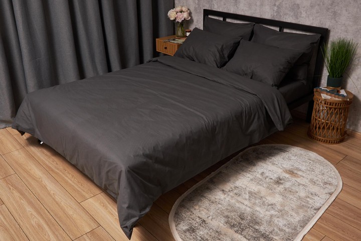 Комплект постельного белья Moon&Star 160х220 Sweat Gray Бязь Gold Люкс (MS-820001341) - Фото 1