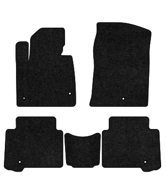 Коврики ворсовые в салон авто EVAtech Standard для Hyundai Grand Santa FE (NC) 6 seats 2012-2017 3 поколение SUV USA черный кант HY44366C5KH5VEB - Фото 1