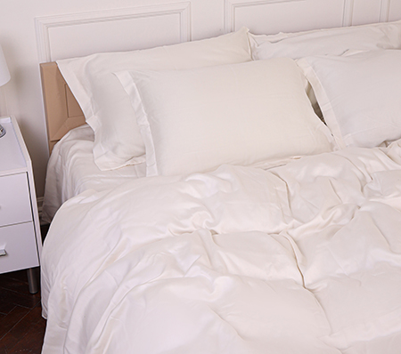Простирадло двоспальне MirSon Imperial Tencel №01 White 180х190 см (2200010752953) - Фото 1