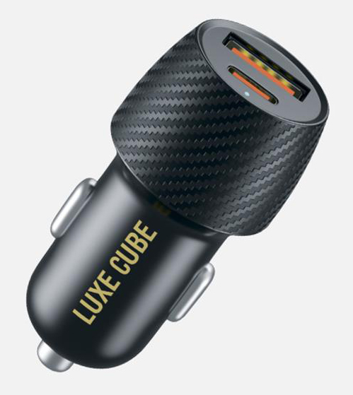 Автомобильное зарядное устройство Luxe Cube 2USBх3A 36W Black (4446689880957) - Фото 1
