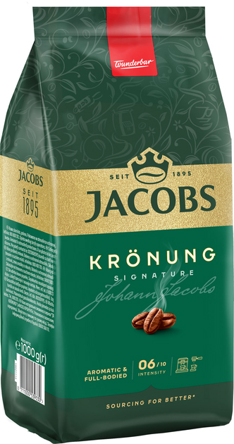 Кофе в зернах Jacobs Kronung 1000 г - Фото 1