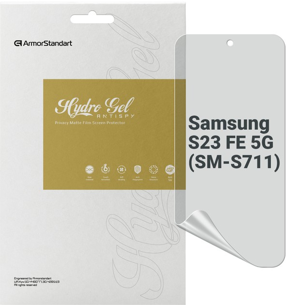 Защитная пленка для смартфона Armorstandart Anti-spy for Samsung S23 FE 5G (SM-S711) (ARM69542) - Фото 1