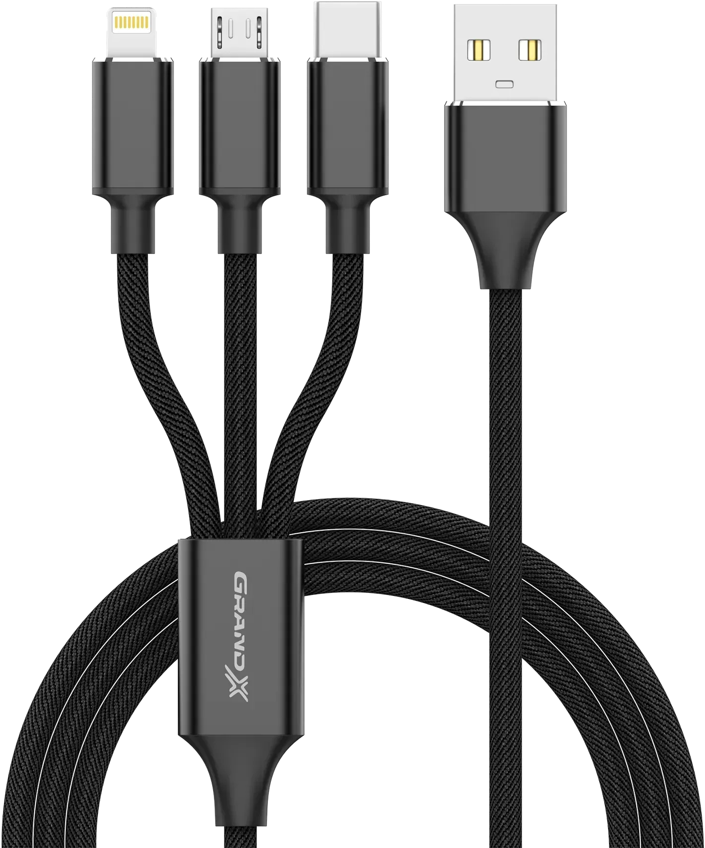 Кабель синхронизации данных Grand-X PX-31B 2.4-3A, 1m (3000001617013) - Фото 1