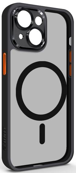Чохол для смартфону Armorstandart Unit MagSafe SE for Apple iPhone 14 Black Orange (ARM75365) - Фото 1