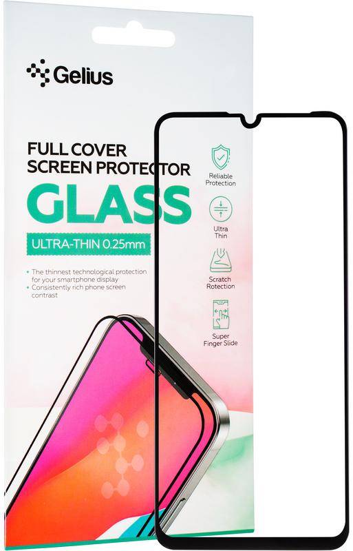Защитное стекло для смартфона Gelius Full Cover Ultra-Thin 0.25mm for Xiaomi Redmi 13c/Poco C65 Black (96564) - Фото 1