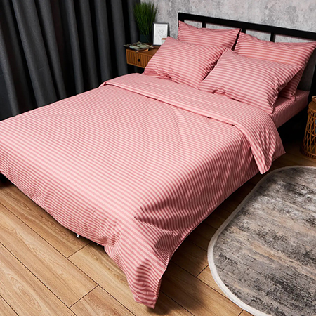 Пододеяльник двуспальный евро Moon&Star Бязь Gold Люкс Pink Whisper King Size 220x240 см (MS-870000694) - Фото 1