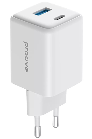 Сетевое зарядное устройство Proove Pocket Gan 45W Type-C + USB White (WCPG45110002) - Фото 1