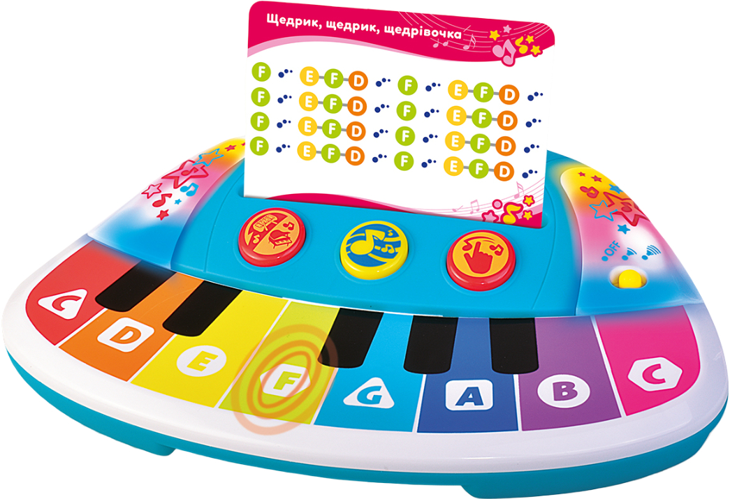 Купити Інтерактивний музичний інструмент Kiddi Smart КОЛІРНІ НОТКИ (4514T-KS) - Фото 1 Інтерактивний музичний інструмент Kiddi Smart КОЛІРНІ НОТКИ (4514T-KS) - Фото 1