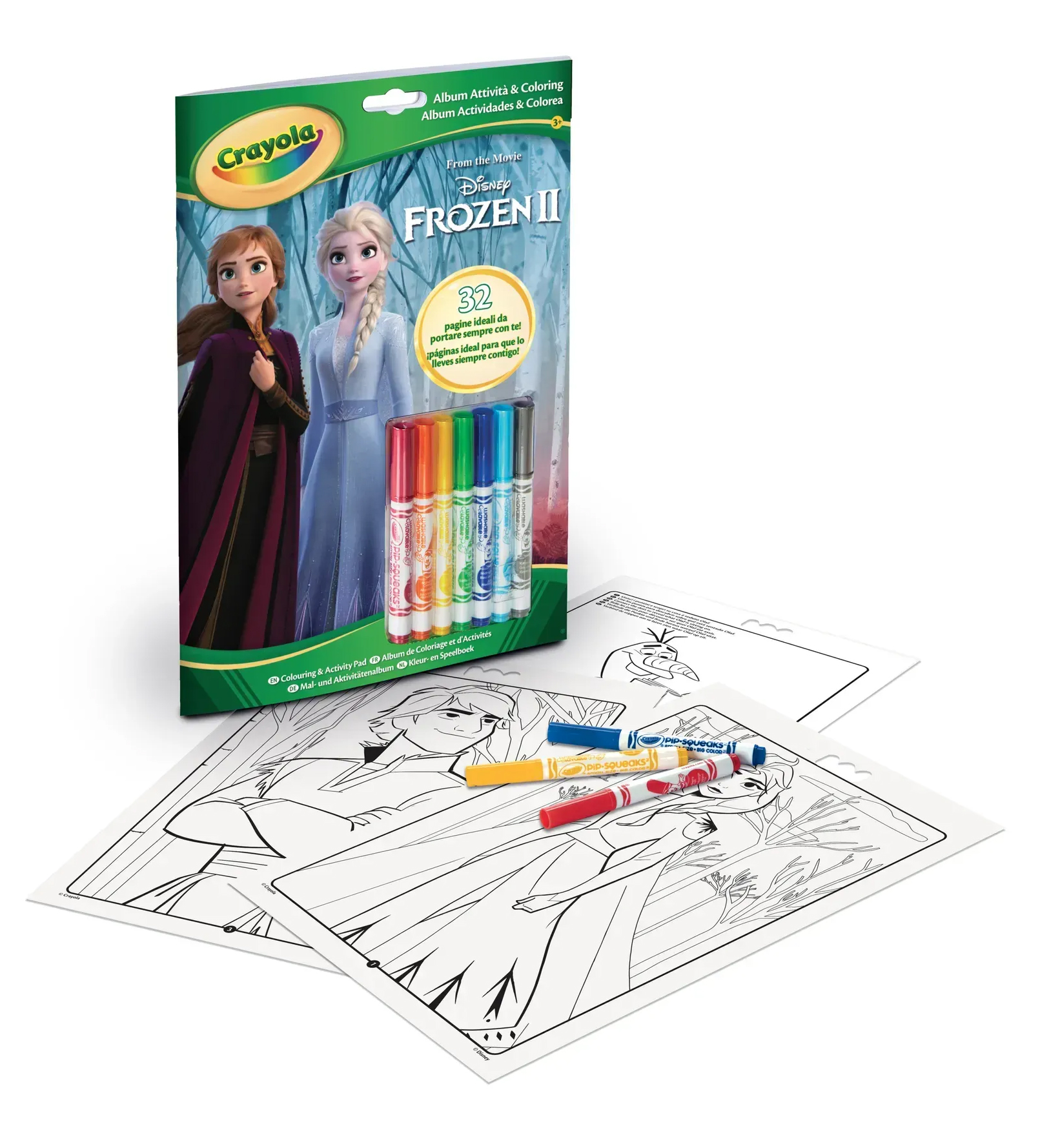 Набор для рисования Crayola Disney Frozen 32 стoр. 1 и 7 фломастеров (04-5900G) - Фото 1