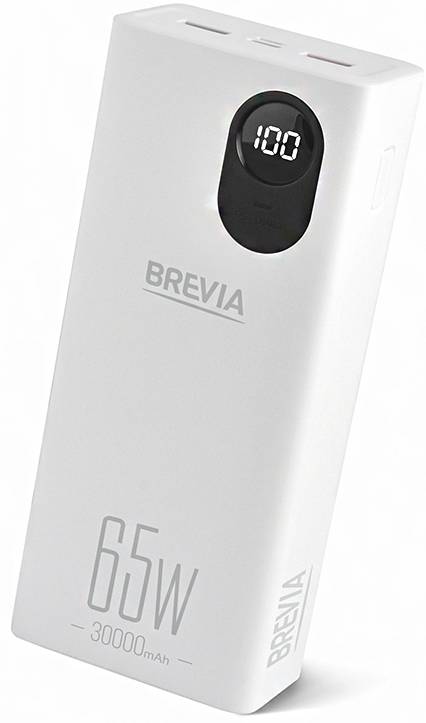 Батарея мобильная Brevia 30000mAh 65W (45365) - Фото 1
