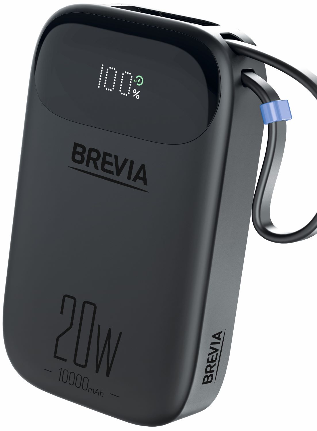 Купить Батарея мобильная Brevia ePower LCD 10000mAh PD20W CompactMini Black + cable (45420CMB) - Фото 1 Батарея мобильная Brevia ePower LCD 10000mAh PD20W CompactMini Black + cable (45420CMB) - Фото 1