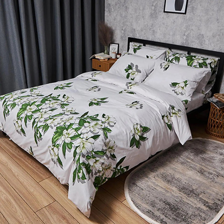 Купить Комплект постельного белья Moon&Star Бязь Gold Люкс «Wisteria White» 143х210 см нав. 2х70х70 (MS-820007472) - Фото 1 Комплект постельного белья Moon&Star Бязь Gold Люкс «Wisteria White» 143х210 см нав. 2х70х70 (MS-820007472) - Фото 1