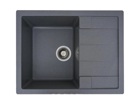 Мойка кухонная Platinum 6550 INTENSO матовая Серый муссон - Фото 1