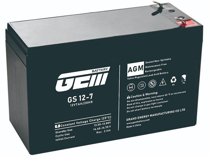 Аккумулятор для ИБП GEM BATTERY 12V, 7.0A (GS 12-7) - Фото 1
