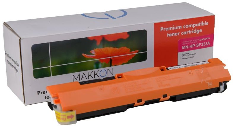 Картридж для лазерных принтеров/МФУ Makkon совместимый аналог HP СF353A (130A) magenta (MN-HP-SF353A) - Фото 1