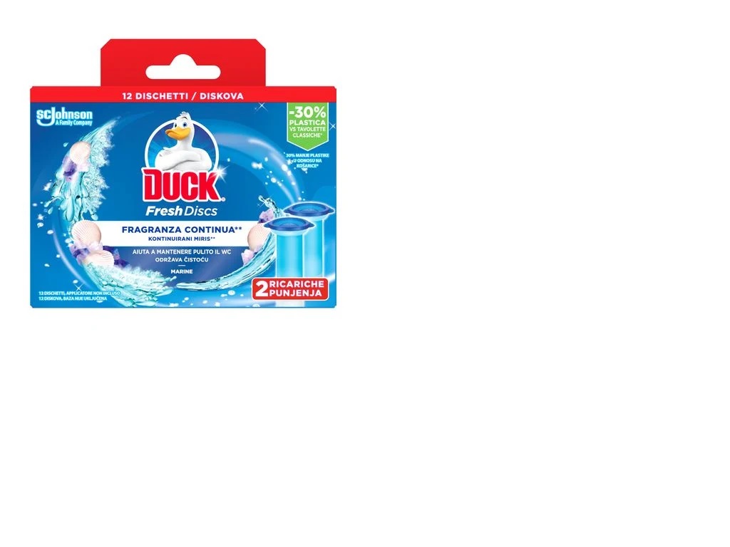 Туалетный блок SC Johnson Duck диски Морской бриз 2 шт. (5000204593280) - Фото 1