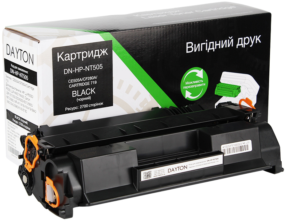 Картридж для лазерних принтерів/БФП Dayton HP CE505A (05A)/CF280A (80A), Canon 719 для LJ P2035/P2055 MF-416 (DN-HP-NT505) - Фото 1
