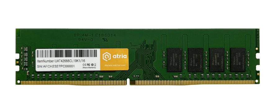 Память DDR ATRIA 16Gb DDR4 2666MHz (UAT42666CL19K1/16) - Фото 1
