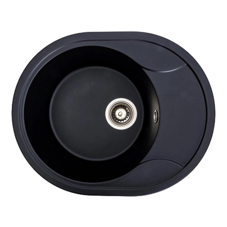 Мойка кухонная Platinum 5847 ONYX матовая (черная) - Фото 1