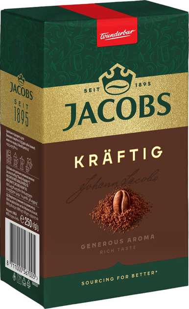 Кофе молотый Jacobs Kraftig 250 г - Фото 1