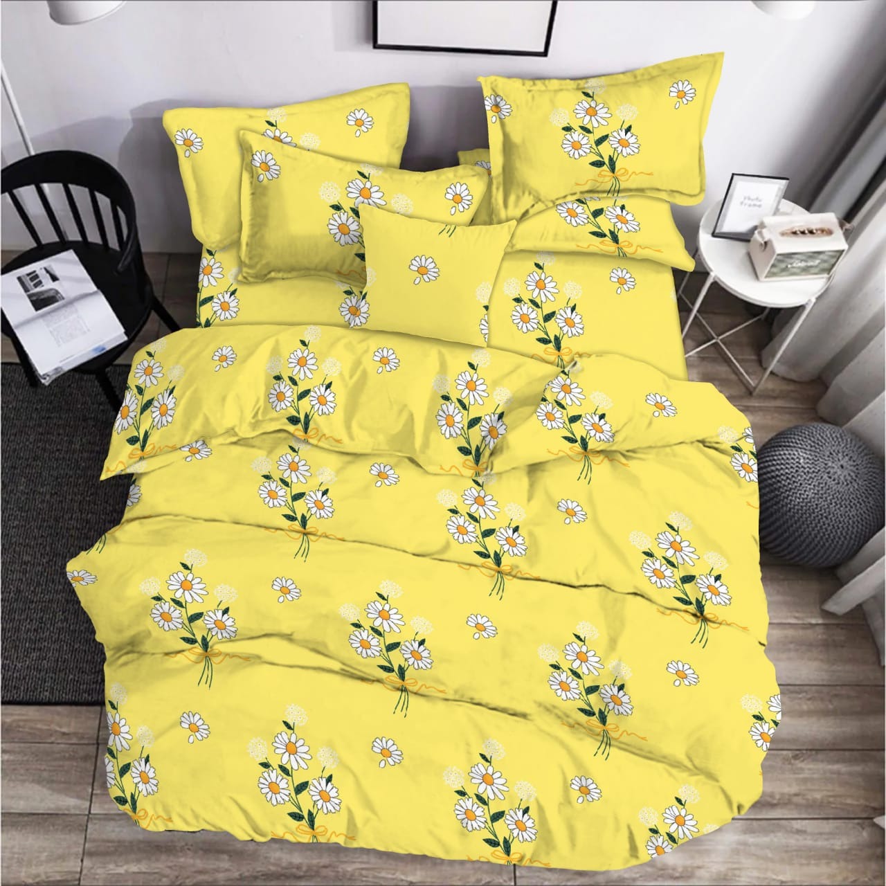 Купить Пододеяльник полуторный Zastelli бязь Chamomile on Yellow 145х210 см (19366) - Фото 1 Пододеяльник полуторный Zastelli бязь Chamomile on Yellow 145х210 см (19366) - Фото 1