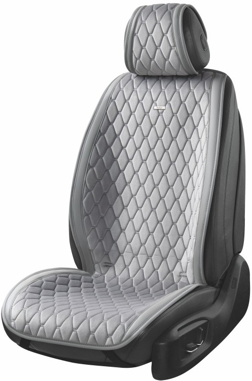 Комплект накидок на сидіння автомобіля Beltex New York Grey 2 шт. (BX84250) - Фото 1