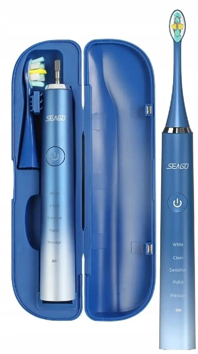 Зубная щетка электрическая Seago SG-972 Blue + Case - Фото 1