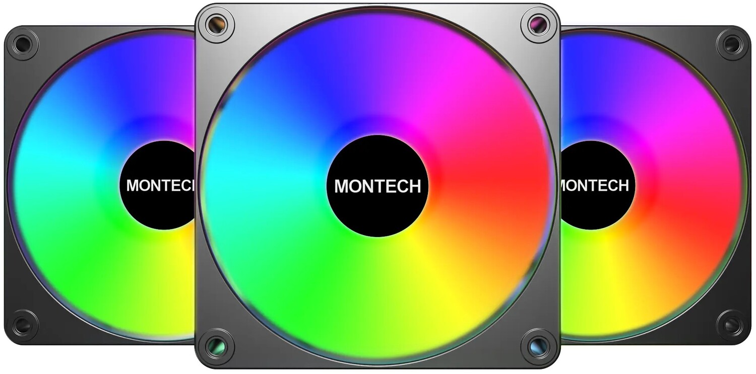 Купить Корпусный вентилятор Montech GF120 V2 ARGB PWM 3I1(B) - Фото 1 Корпусный вентилятор Montech GF120 V2 ARGB PWM 3I1(B) - Фото 1