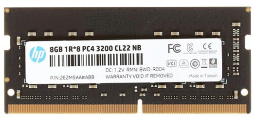 Память DDR HP SoDIMM DDR4 DDR4 8Gb 3200MHz (2E2M5AA) - Фото 1