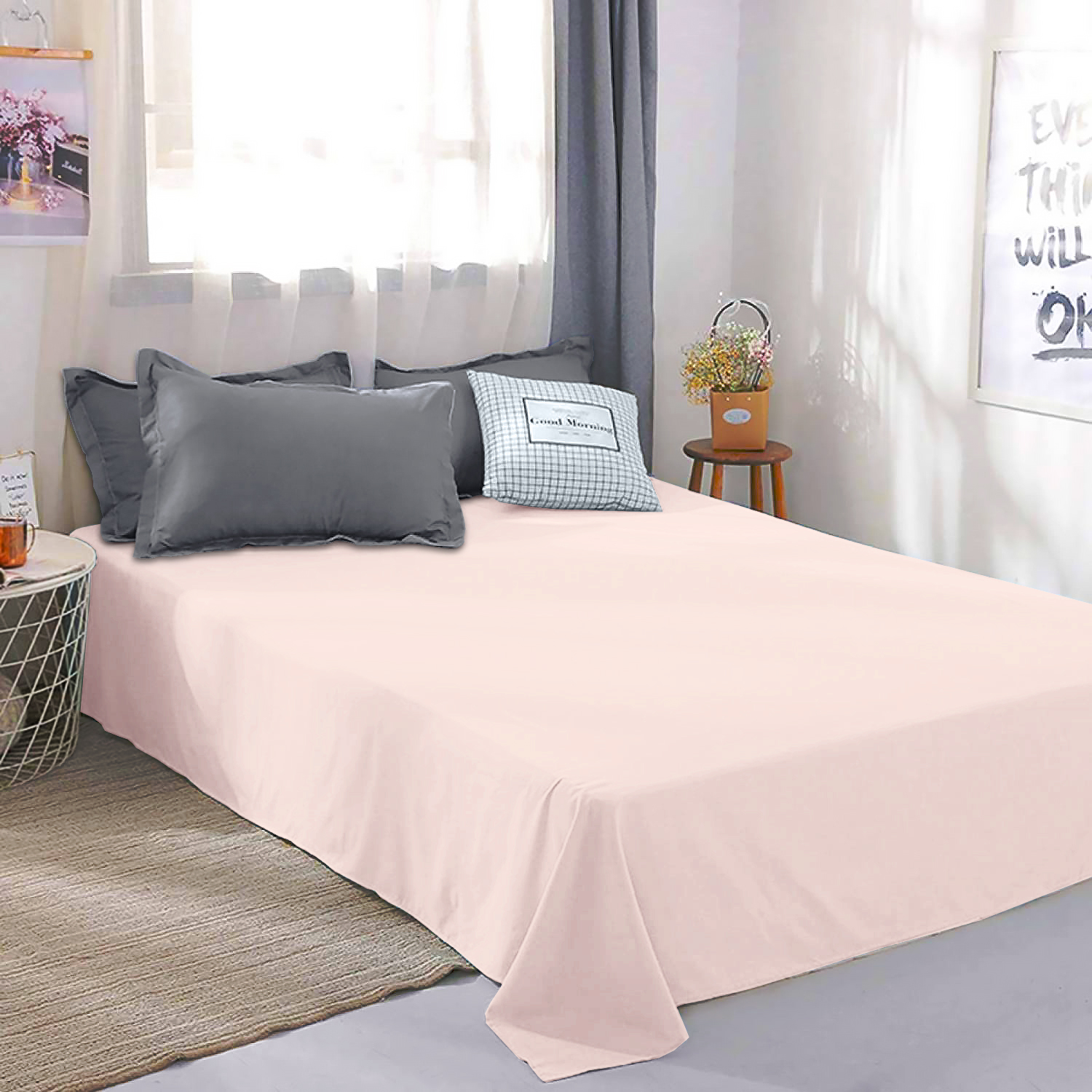 Простынь полуторная Zastelli бязь 11-2409 Delicacy 145х210 (19612) - Фото 1