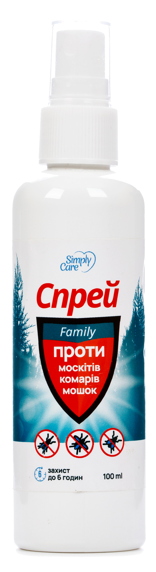 Спрей від комах Simply Care Family 100 мл (4820055141369) - Фото 1