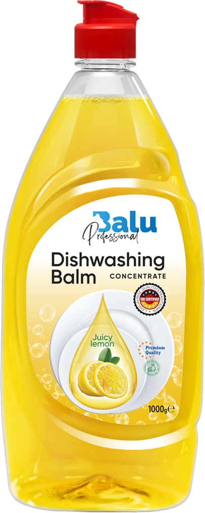 Засіб для ручного миття посуду BALU Соковитий лимон, 970 мл - Фото 1