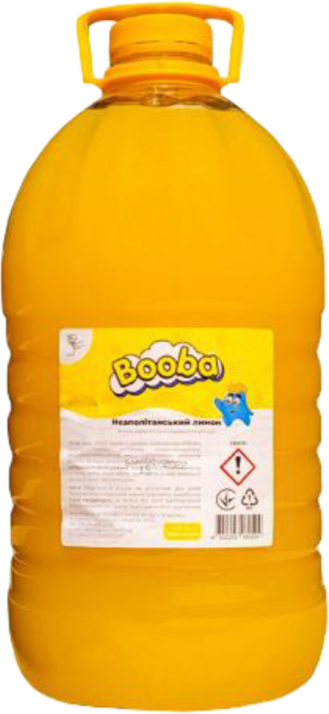 Мило рідке дитяче BOOBA з гліцерином (неаполітанський лимон) 5000 мл (4820203060504) - Фото 1