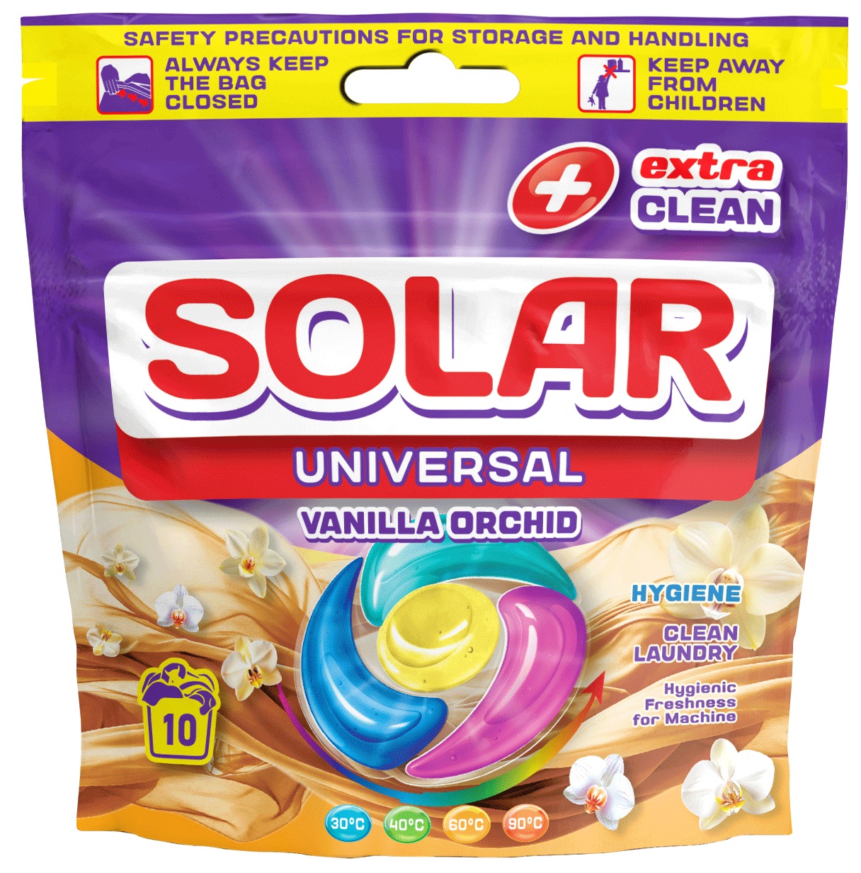 Капсулы для стирки Solar Universal VANILLA ORCHID 10 шт. (4820269930278) - Фото 1