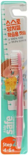 Зубна щітка мануальна дитяча Lion Kids safe рожева 1 шт (4821500111401) - Фото 1