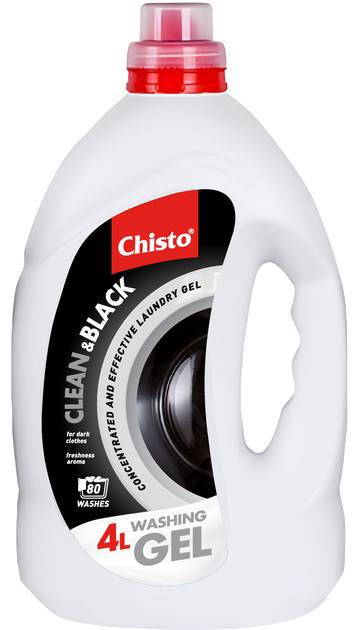 Гель для прання Chisto Clean&Black 4 л (4823098415572) - Фото 1