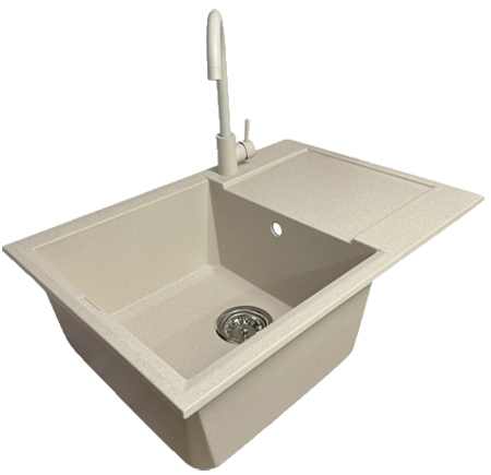 Мойка кухонная+смеситель Adamant Horizon Medium Avena (4824296104406) - Фото 1