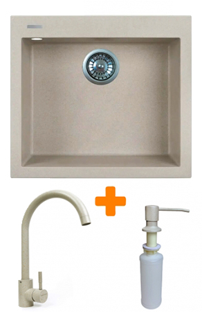 Мойка кухонная+смеситель+дозатор Adamant Univer Avena (4824296902106) - Фото 1