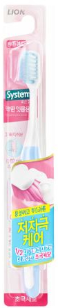 Купити Зубна щітка Lion Systema для слабких ясен біло-блакитна (4826320354366) - Фото 1 Зубна щітка Lion Systema для слабких ясен біло-блакитна (4826320354366) - Фото 1