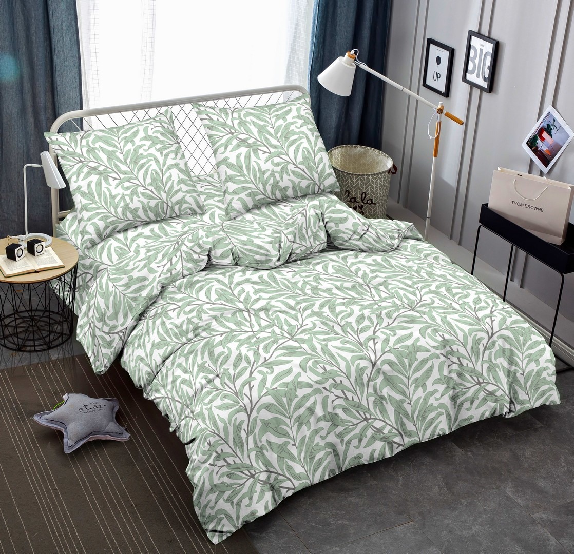 Комплект постельного белья Zastelli Y10504-3 Ветви жатка 200х220 (22992) - Фото 1