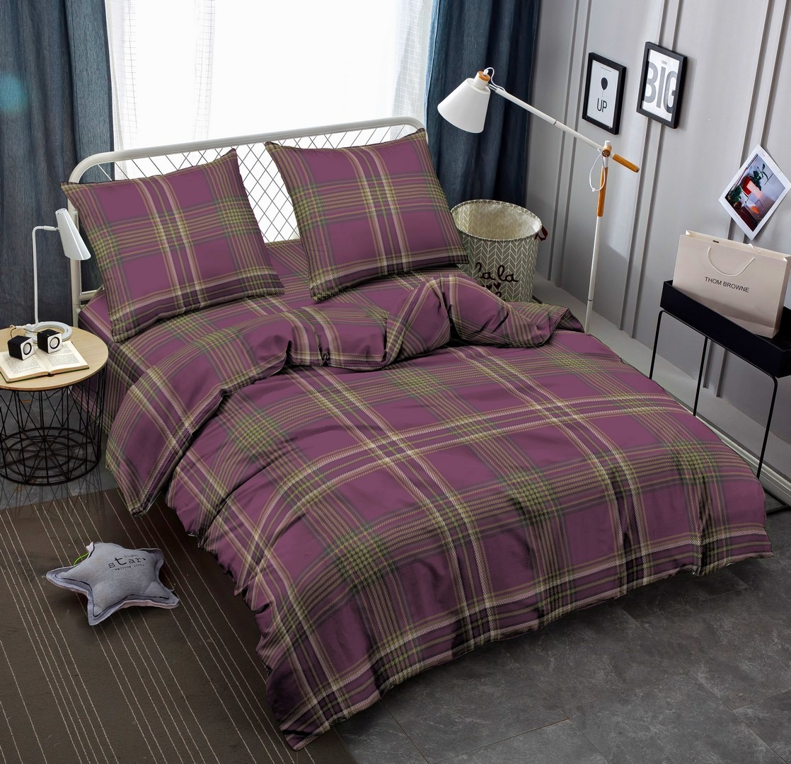 Купить Комплект постельного белья Zastelli J3711-5 Берберри жатка 145х210 (22987) - Фото 1 Комплект постельного белья Zastelli J3711-5 Берберри жатка 145х210 (22987) - Фото 1