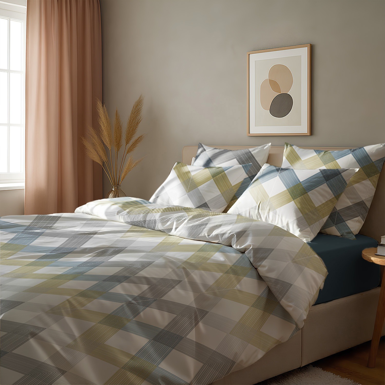 Комплект постельного белья Zastelli Y10269-4/Midnight жатка 200х220 (23021) - Фото 1