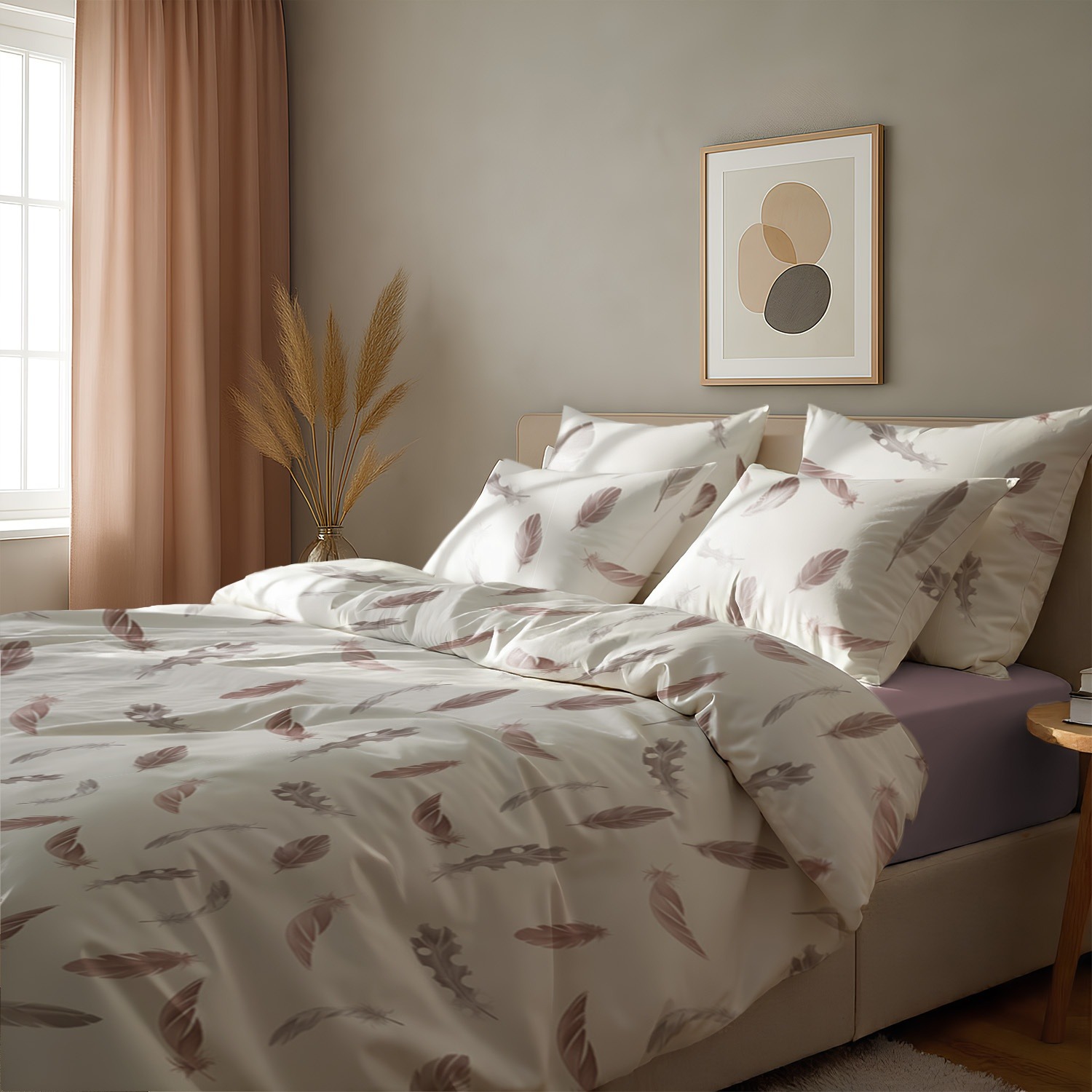 Комплект постельного белья Zastelli Y10536-6/Pale Mauve жатка 145х210 (23015) - Фото 1