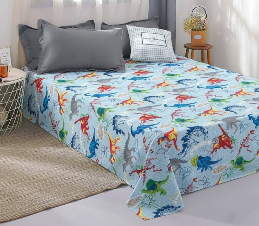 Купить Простынь детская Zastelli бязь Динозавры 145х210 (12690-000652) - Фото 1 Простынь детская Zastelli бязь Динозавры 145х210 (12690-000652) - Фото 1