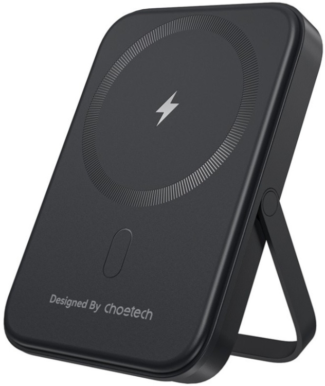 Батарея мобильная Choetech Magnetic Wireless 5000mAh 20W Black (B742-CCBK) - Фото 1